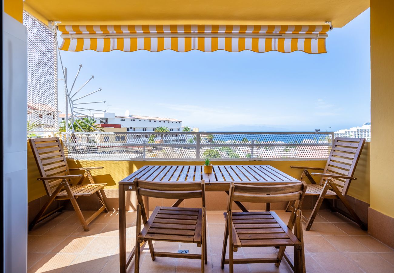 Apartment in Adeje - Great Ocean View Torviscas Beach Home LoveTenerife 